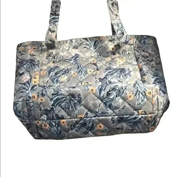 EUC 🔥Vera Bradley Small Tote Bag, Performance Twill in Rain Forest Toile - Picture 11 of 13
